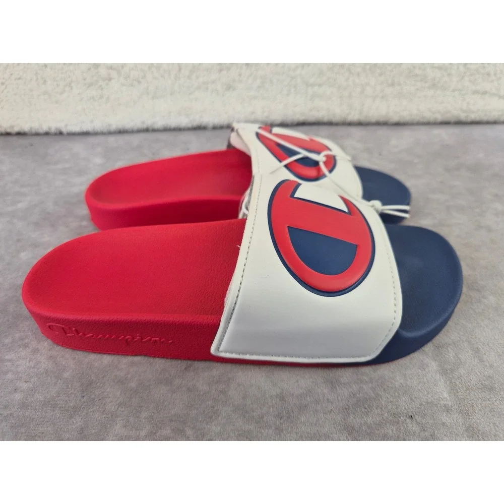 Champion Kids IPO Split Slides Red White Blue Youth Size 4 CP101335Y